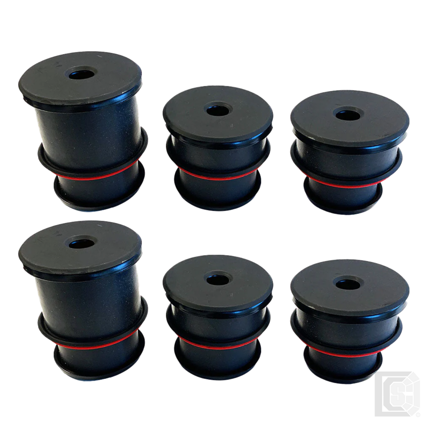 SB - Silicone Body Mount Kit For 1980-1996 Ford F-150 and 1980-1997 F-250 / F-350 6 Pc - 81-1008