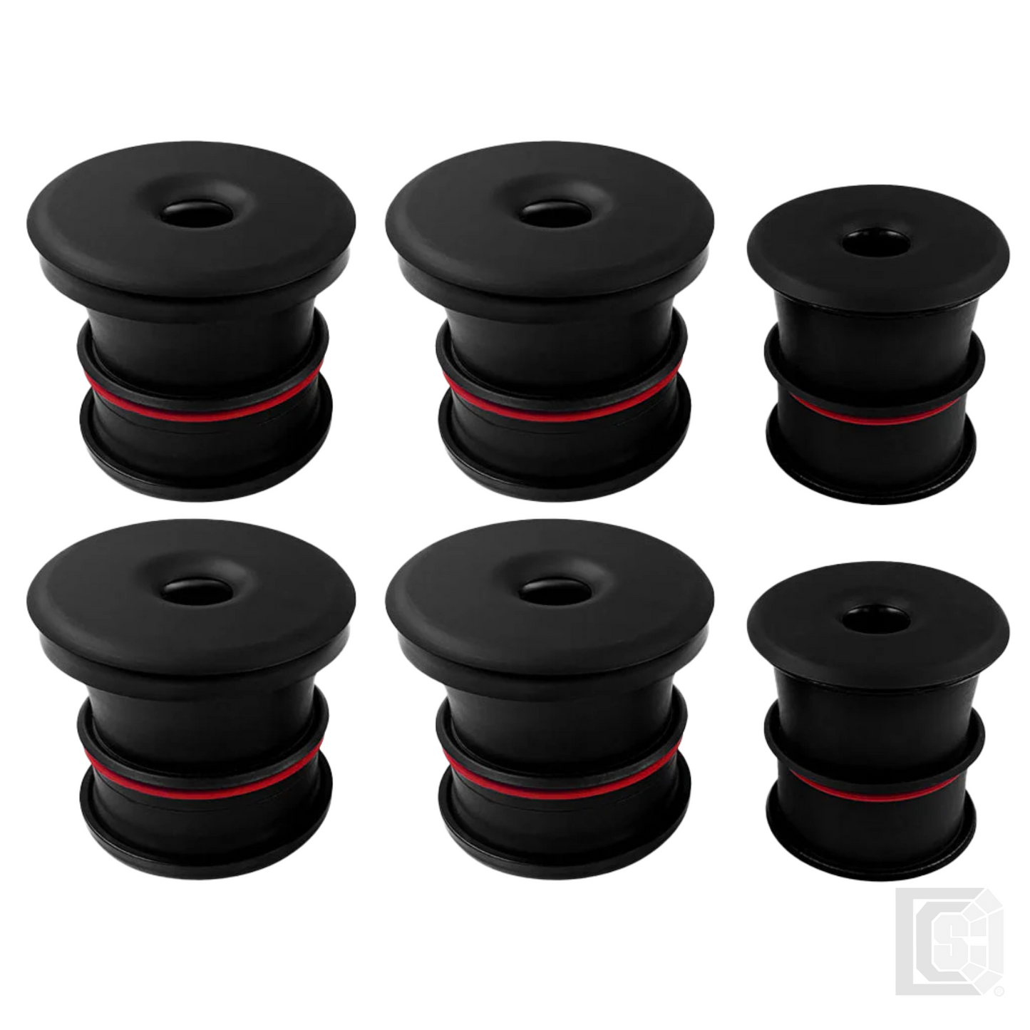 SB - Silicone Body Mount Kit For 99-03 Ford F-250/F-350/F-450/F-550 5.4L, 6.8L 7.3L Regular & Extended Cab 6 Pc - 81-1004