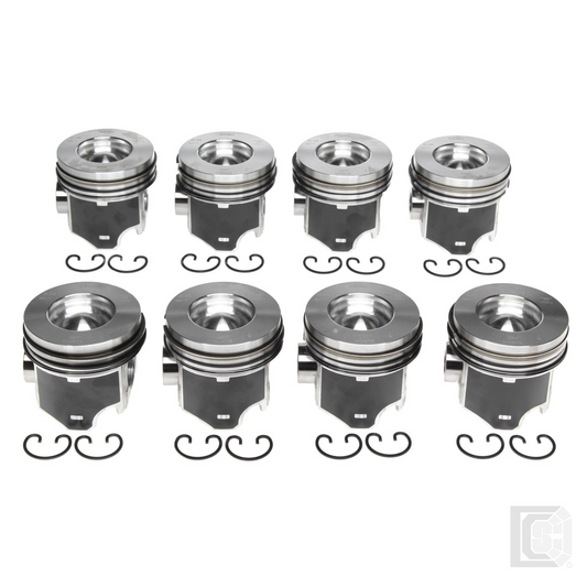 Mahle - Ford 6.0L Power Stroke Engine Piston Set (8)- 224-3902WR.020