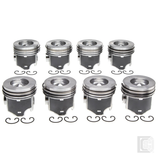 Mahle - Heavy-Duty Diesels Engine Piston Set (8) - 224-3953WR-0.25MM