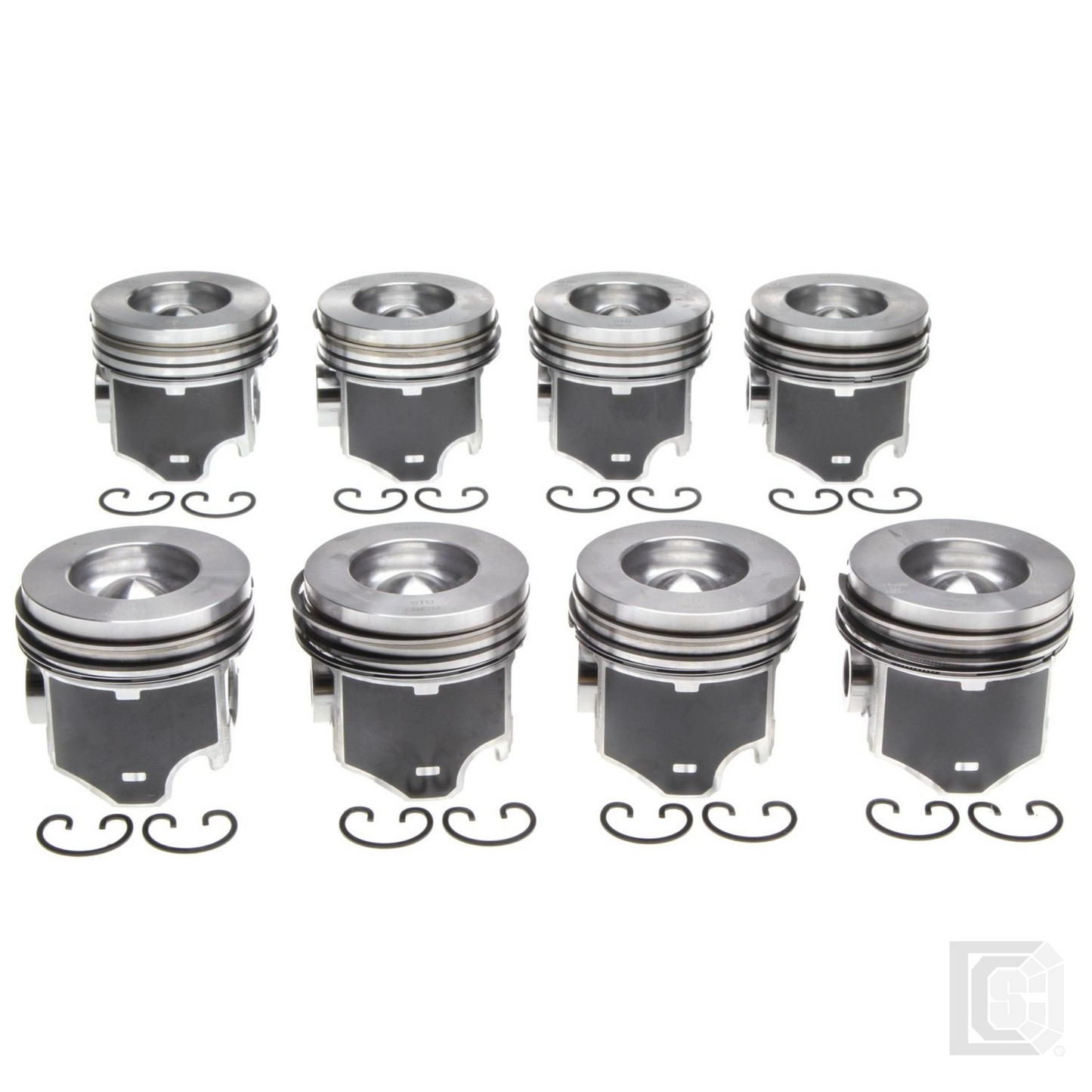 Mahle - Ford 6.0L Power Stroke Engine Piston Set (8) - 224-3902WR.030