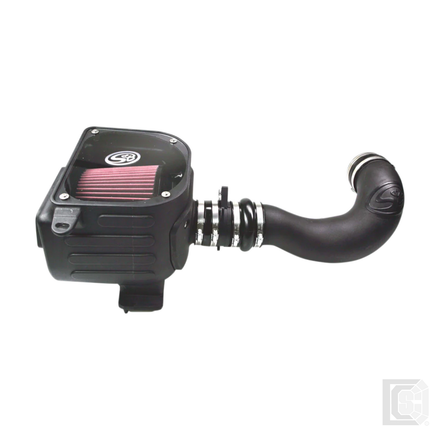 SB - Cold Air Intake For 07-08 GMC Sierra 4.8L, 5.3L, 6.0L Oiled Cotton Cleanable Red - 75-5021