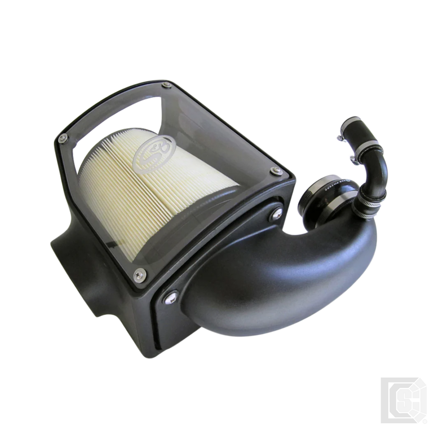 SB - Cold Air Intake For 92-00 GMC K-Series V8-6.5L Duramax Dry Extendable White - 75-5045D