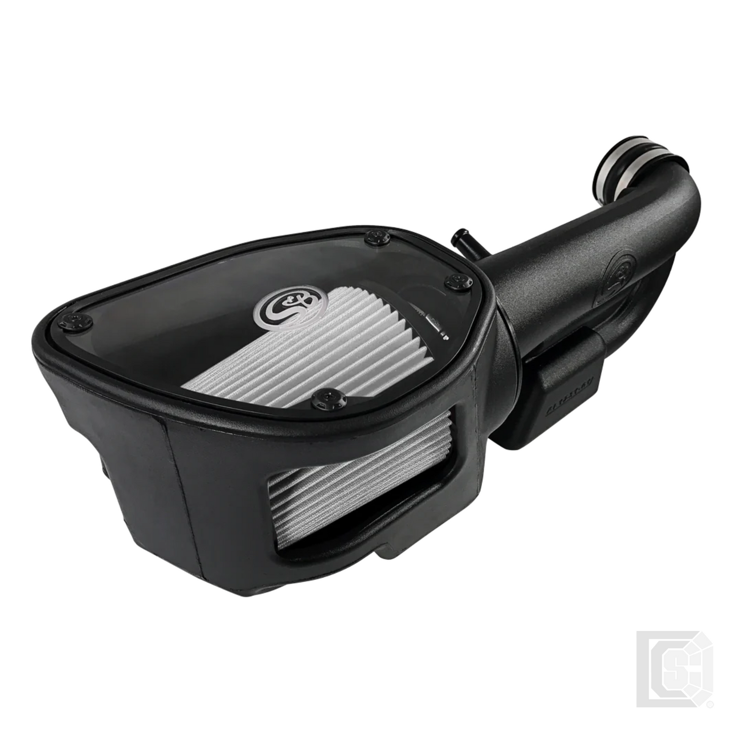 SB - Cold Air Intake For 12-18 Jeep Wrangler JK V6-3.6L Dry Extendable White - 75-5060D