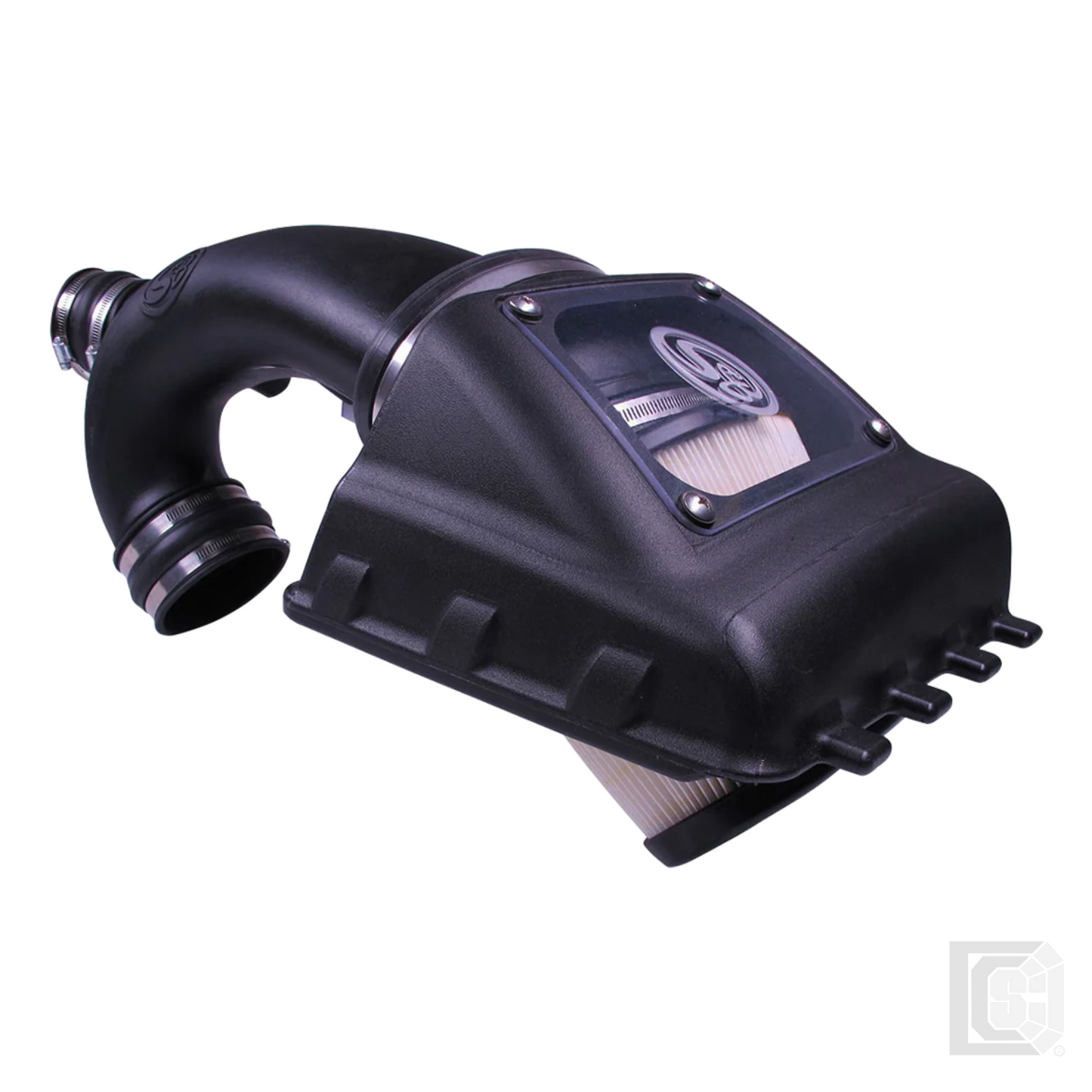 SB - Cold Air Intake For 11-14 Ford F150 V6-3.5L Ecoboost Dry Extendable White - 75-5067D