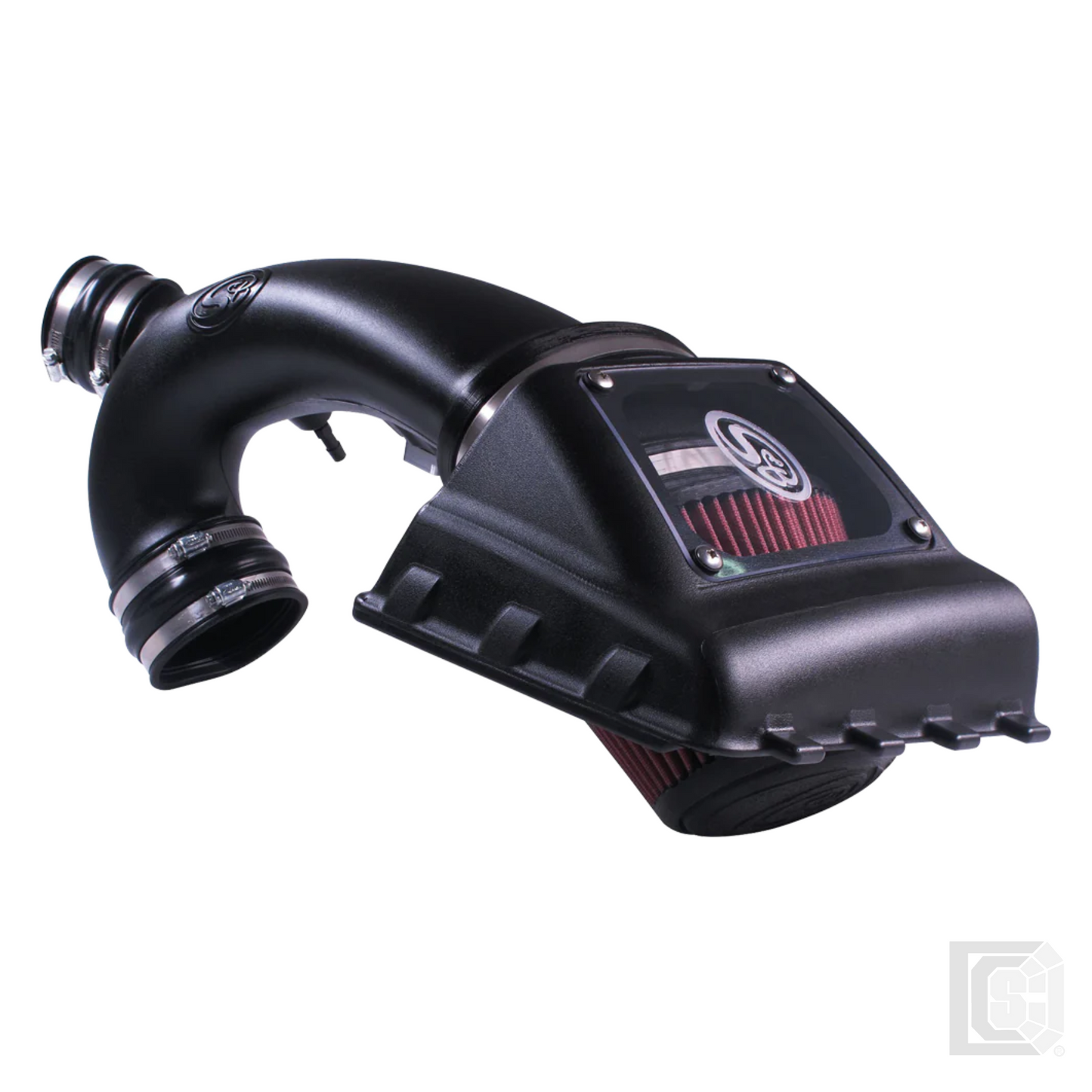 SB - Cold Air Intake For 11-14 Ford F150 V6-3.5L Ecoboost Oiled Cotton Cleanable Red - 75-5067