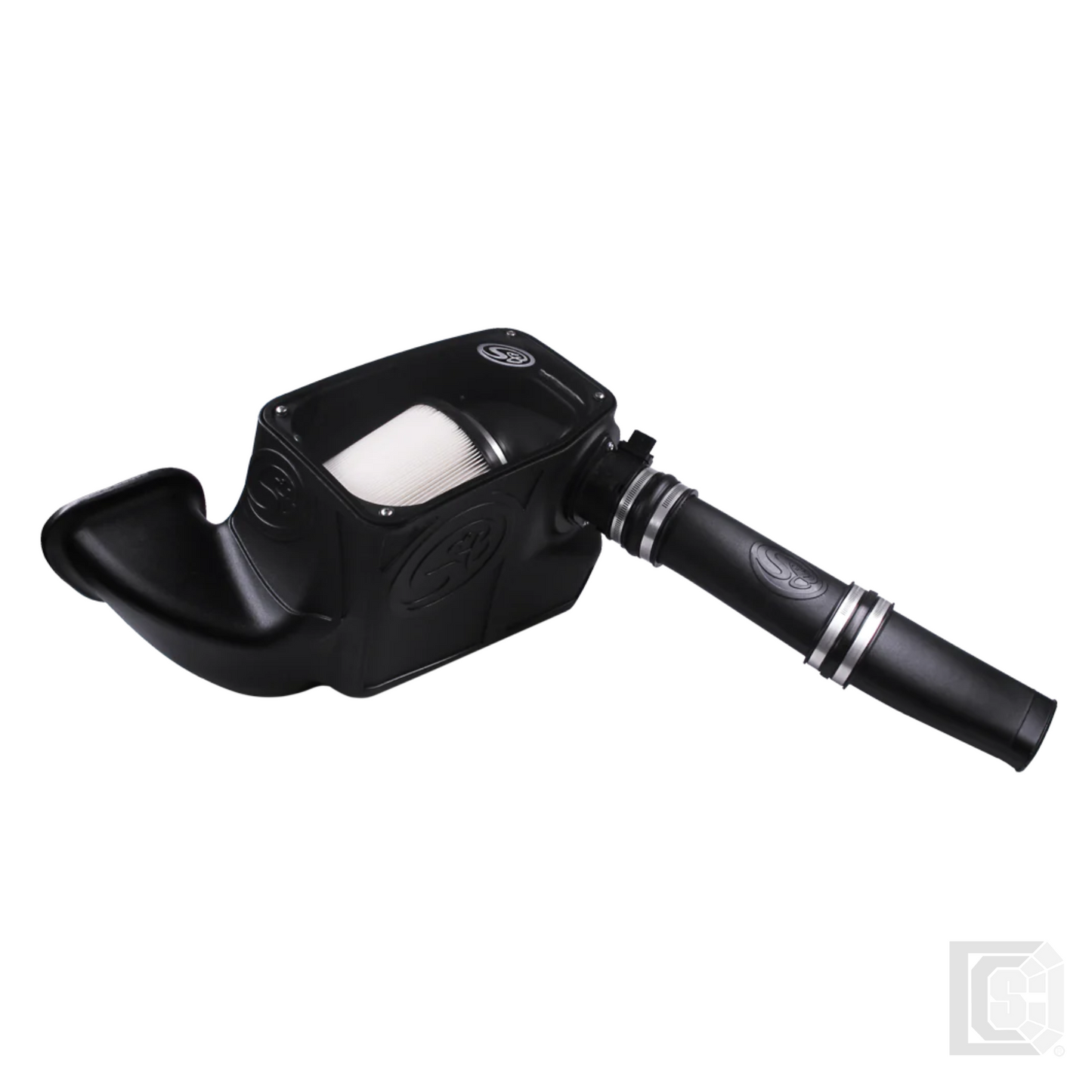 SB - Cold Air Intake For 14-18 Dodge Ram 1500 3.0L EcoDiesel V6 Dry Extendable White - 75-5074D