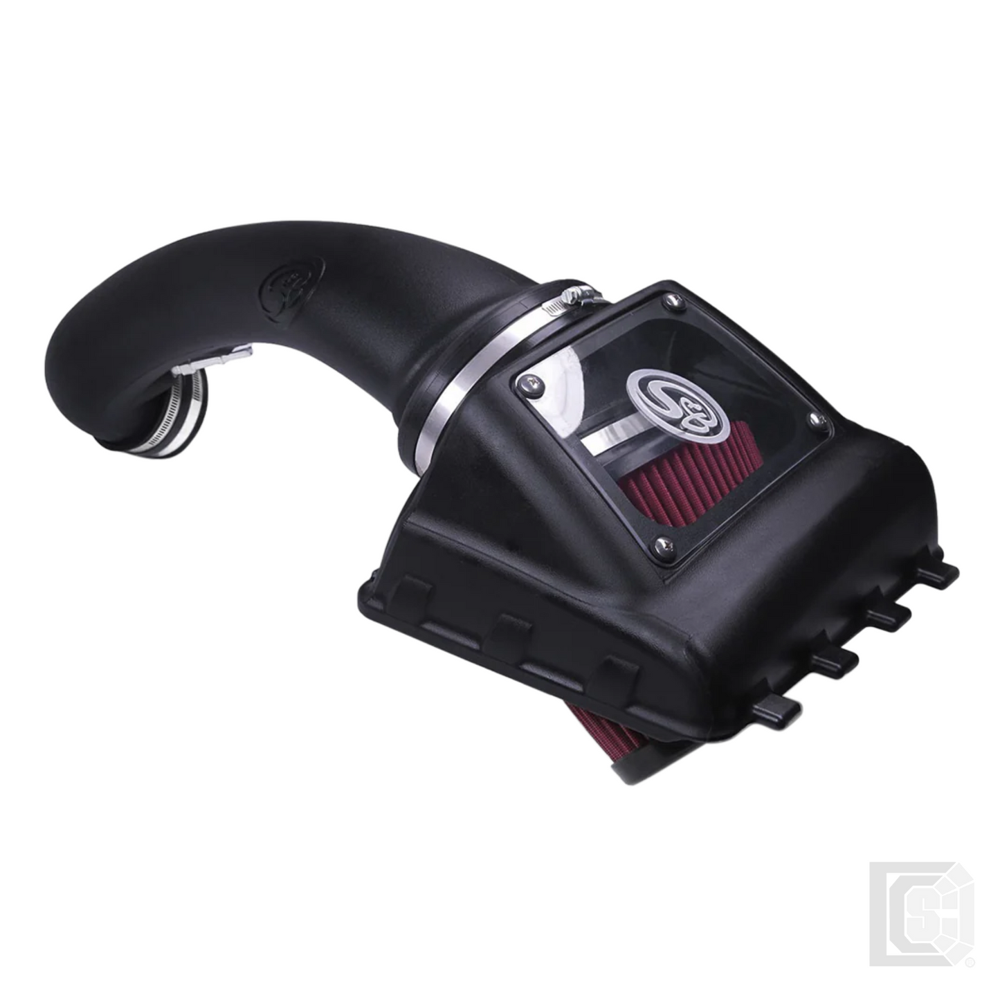 SB - Cold Air Intake For 11-14 Ford F150 V8-5.0L Oiled Cotton Cleanable Red - 75-5076