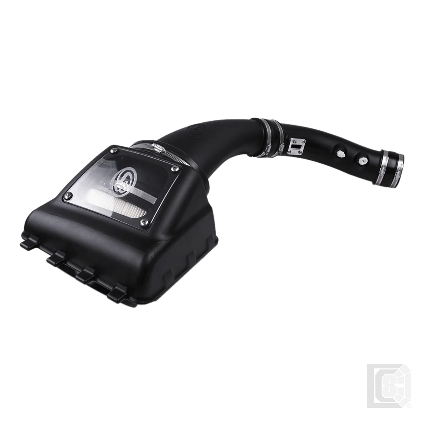 SB - Cold Air Intake For 10-16 Ford F150 V8-6.2L Raptor Dry Dry Extendable White - 75-5077D