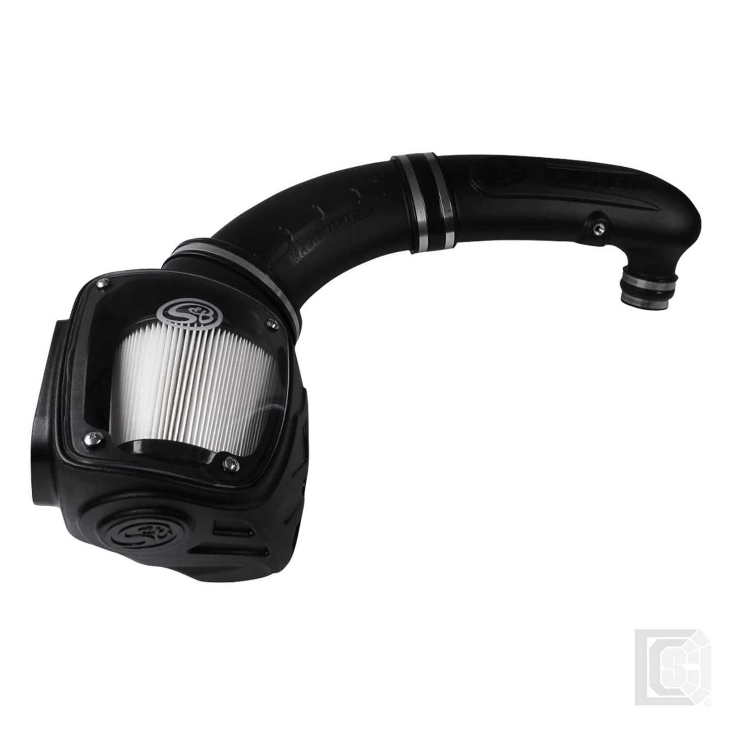 SB - Cold Air Intake For 97-06 Jeep Wrangler TJ L6-4.0L Dry Dry Extendable White - 75-5079D