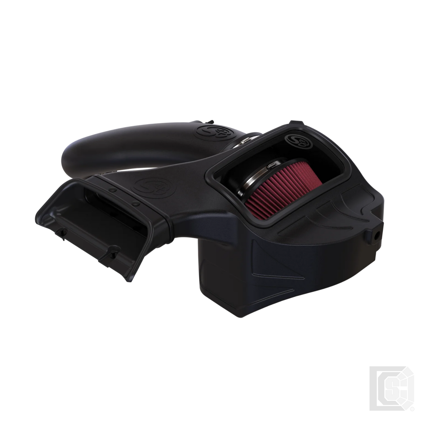 SB - Cold Air Intake For 15-17 Ford F150 V8-5.0L Oiled Cotton Cleanable Red - 75-5083