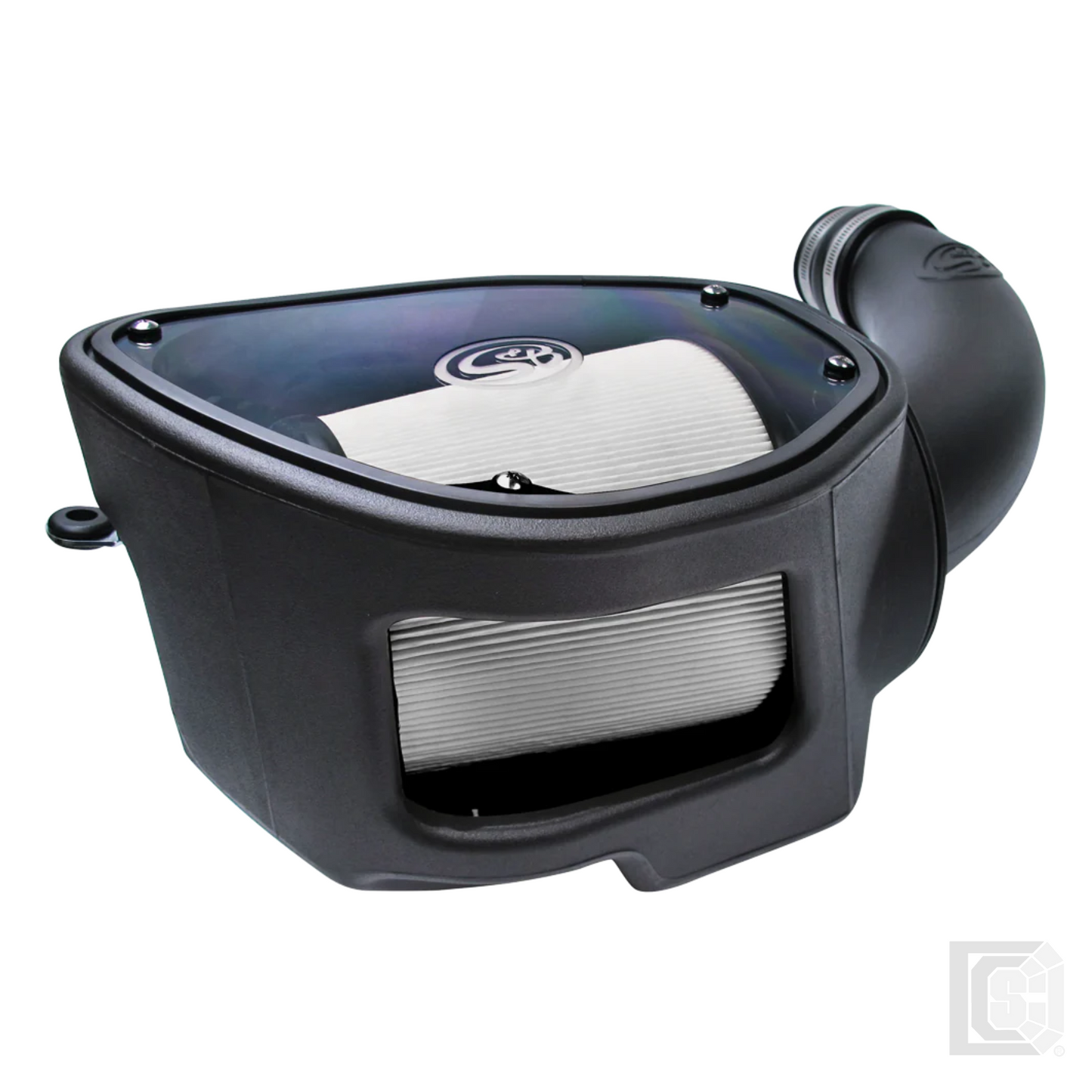 SB - Cold Air Intake For 07-11 Jeep Wrangler JK V6-3.8L Dry Extendable White - 75-5084D