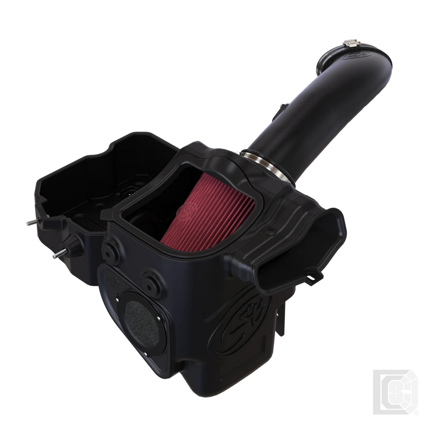 SB - *Discontinued* Cold Air Intake For 17-19 Ford F250 F350 6.7L Powerstroke Cotton Cleanable Red - 75-5085