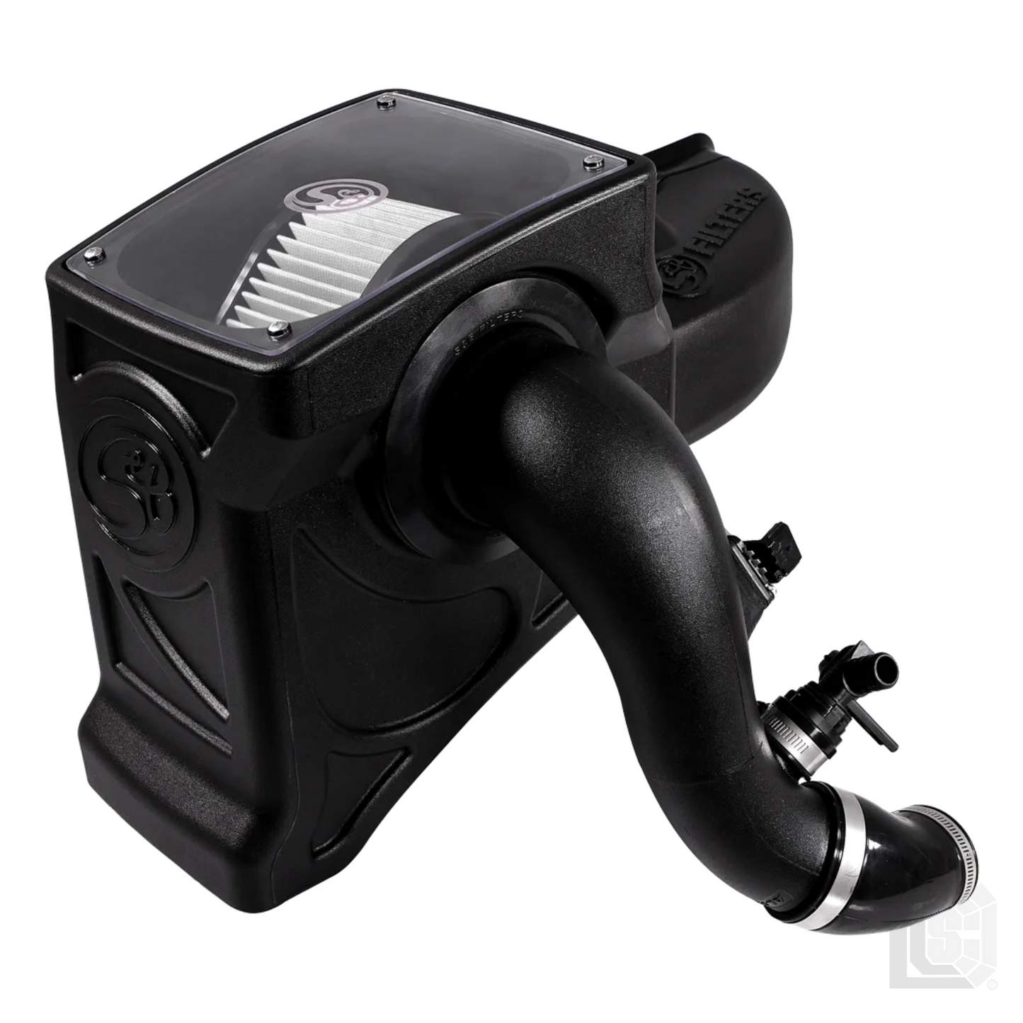 SB - Cold Air Intake For 16-19 Chevrolet Colorado GMC Canyon 2.8L Duramax Dry Extendable White - 75-5086D