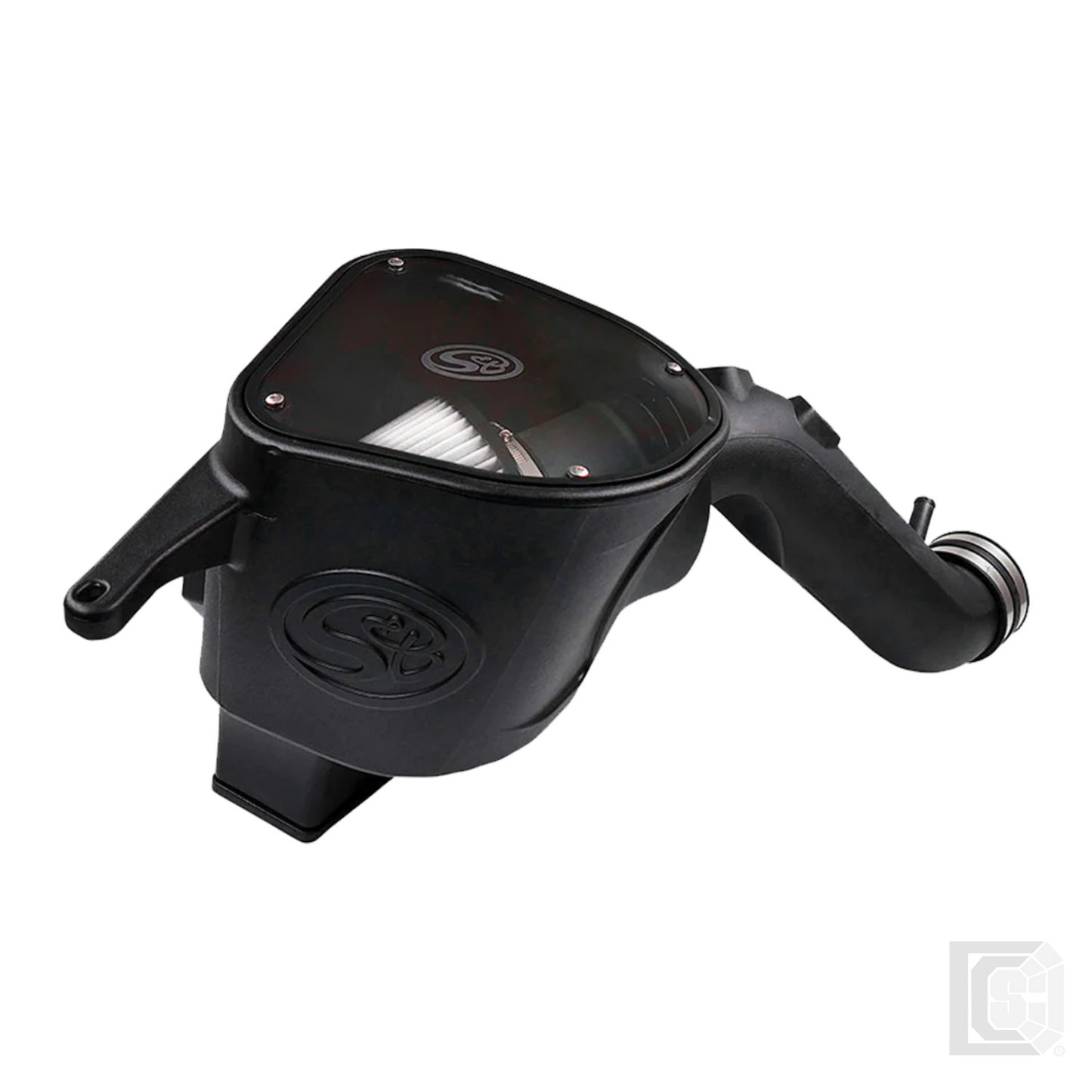 SB - Cold Air Intake For 10-12 Dodge Ram 2500 3500 6.7L Cummins Dry Extendable White - 75-5092D