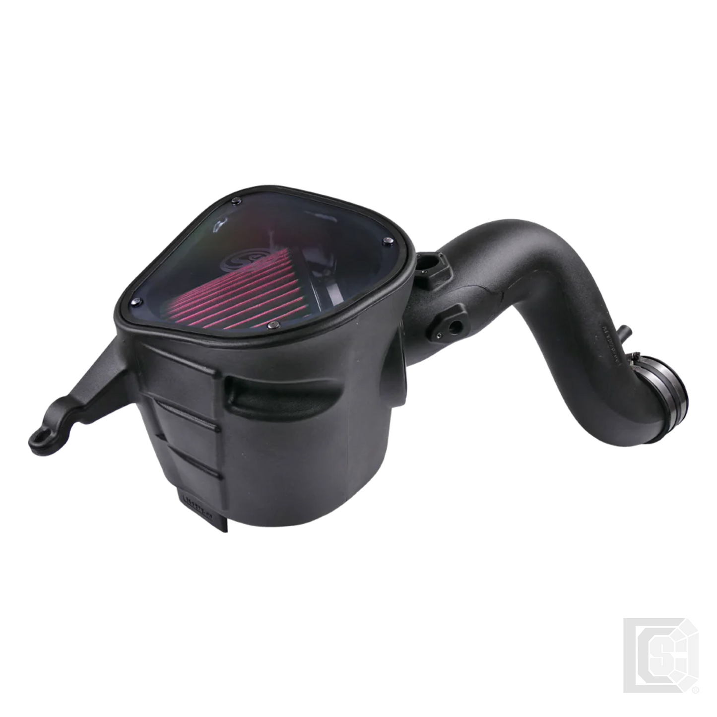 SB - Cold Air Intake For 07-09 Dodge Ram 2500 3500 4500 5500 6.7L Cummins Cotton Cleanable Red - 75-5093