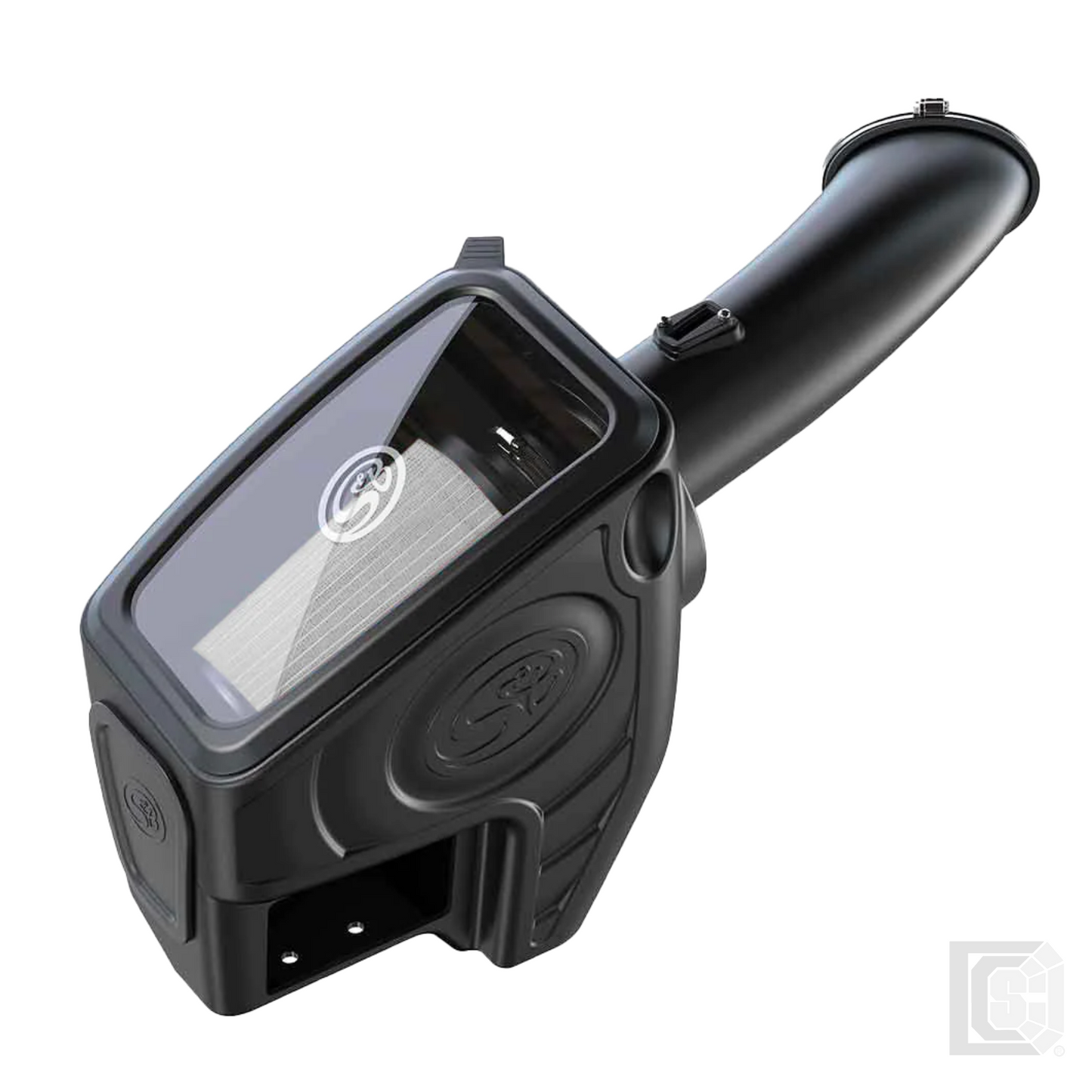 SB - Cold Air Intake For 11-16 Ford F250 F350 V8-6.7L Powerstroke Dry Extendable White - 75-5104D