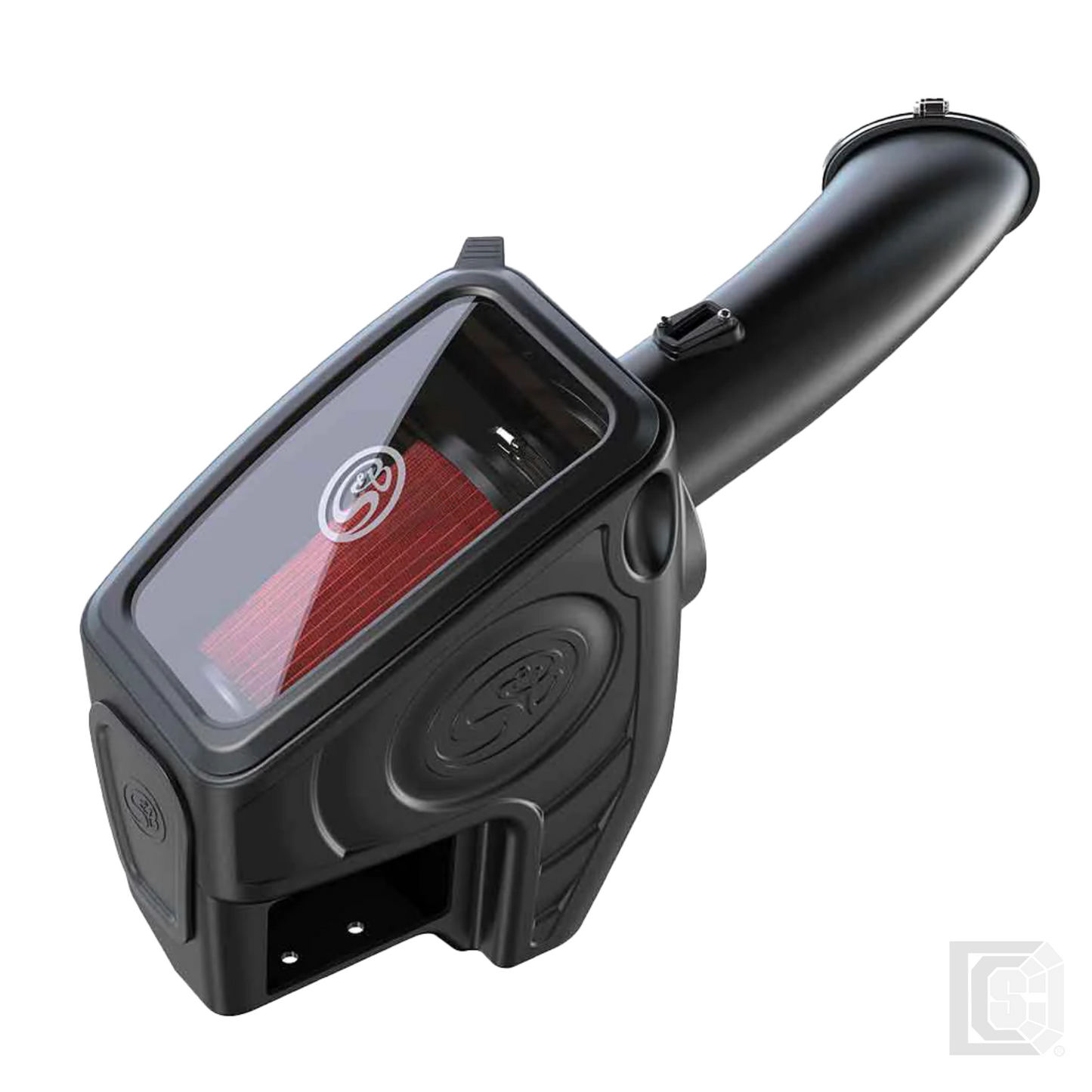 SB - Cold Air Intake For 11-16 Ford F250 F350 V8-6.7L Powerstroke Cotton Cleanable Red - 75-5104
