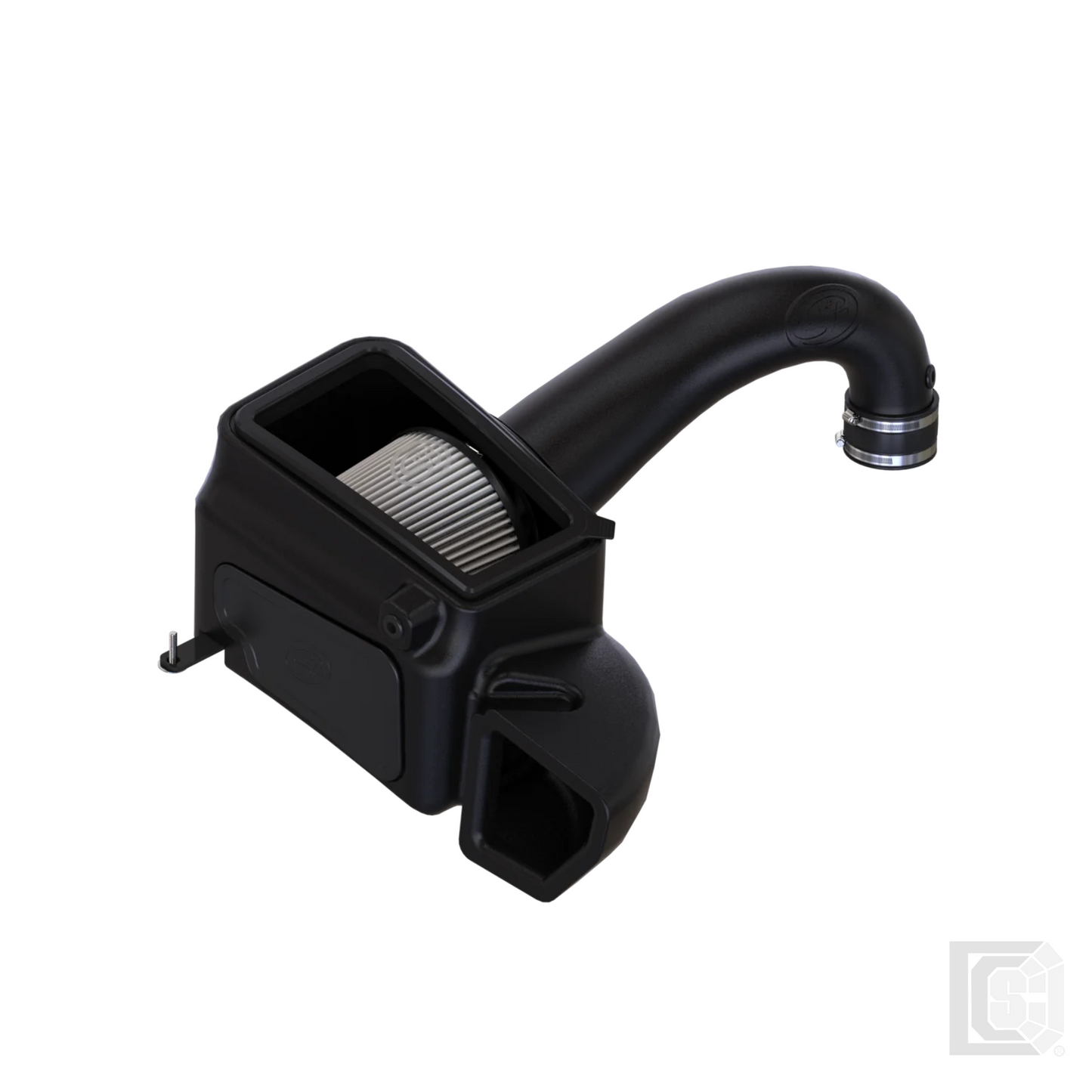 SB - Cold Air Intake For 09-18 Dodge Ram 1500/ 2500/ 3500 Hemi V8-5.7L Dry Extendable White - 75-5106D