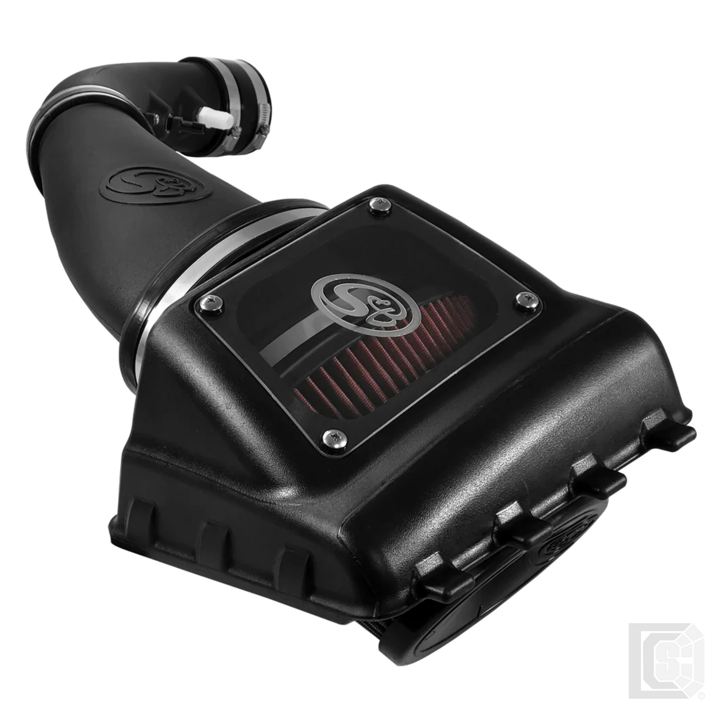 SB - Cold Air Intake For 11-16 Ford F250, F350 V8-6.2L Oiled Cotton Cleanable Red - 75-5108