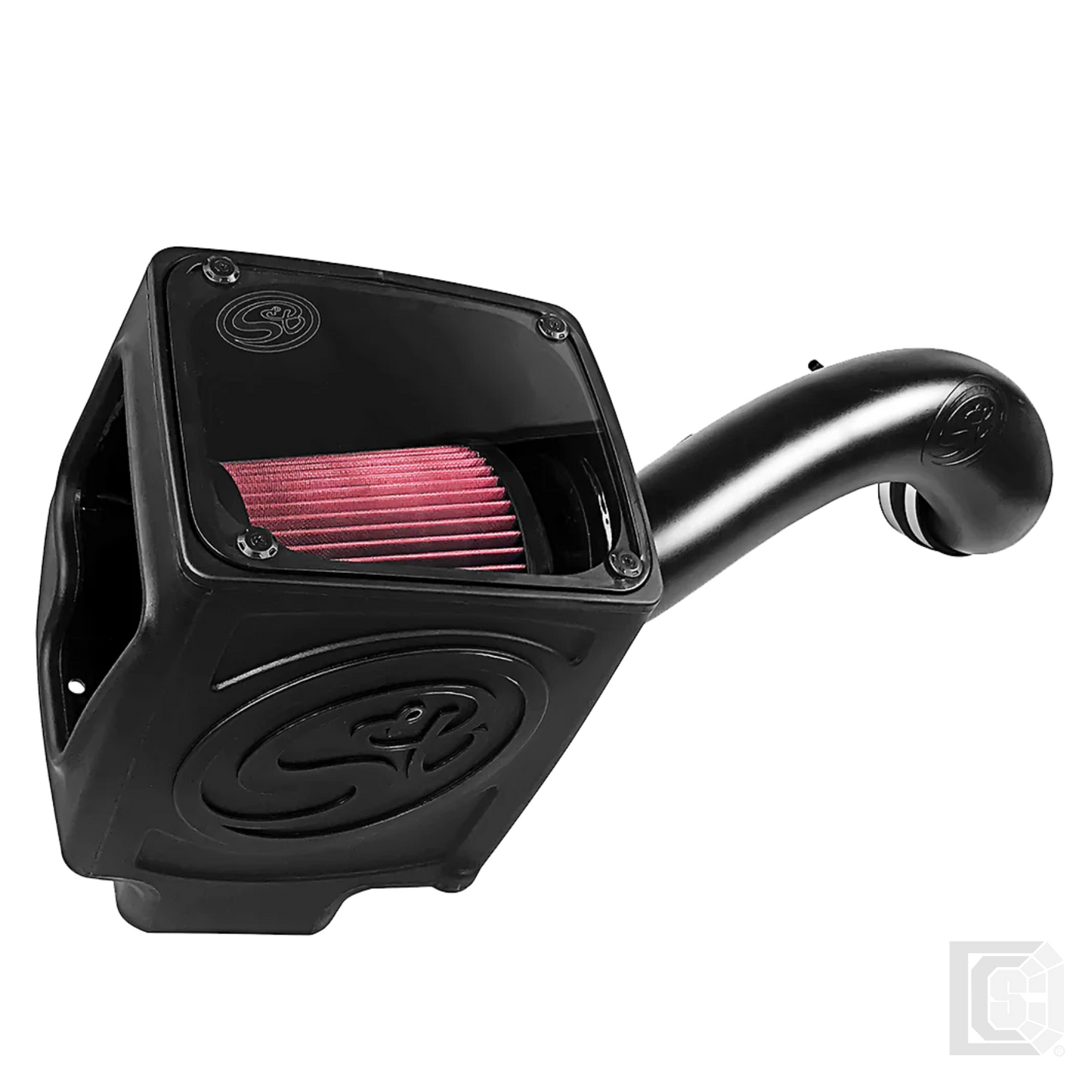 SB - Cold Air Intake For 16-19 Silverado/Sierra 2500, 3500 6.0L Cotton Cleanable Red - 75-5110