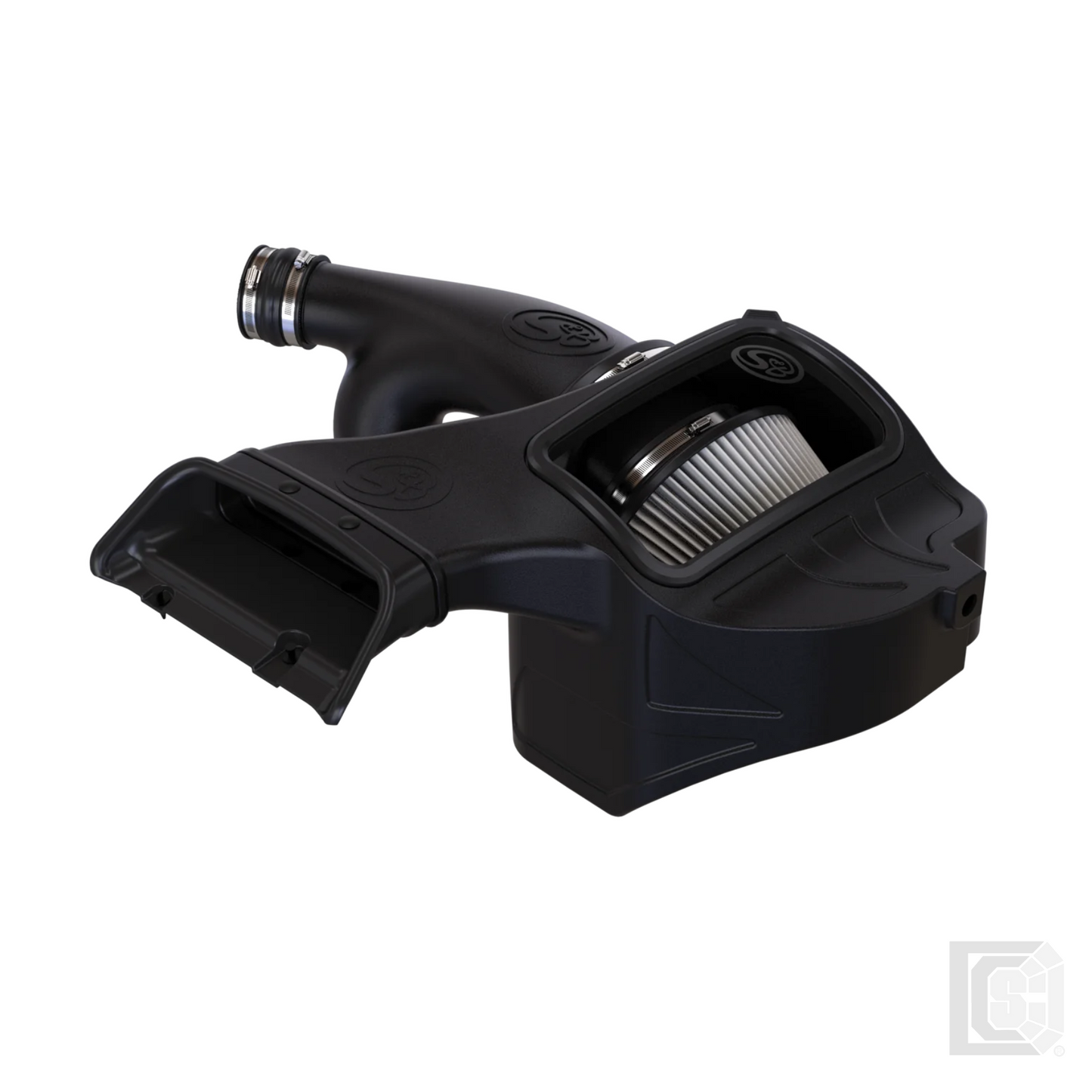 SB - Cold Air Intake For 18-22 Ford F150 Raptor Ecoboost Dry Extendable White - 75-5122D