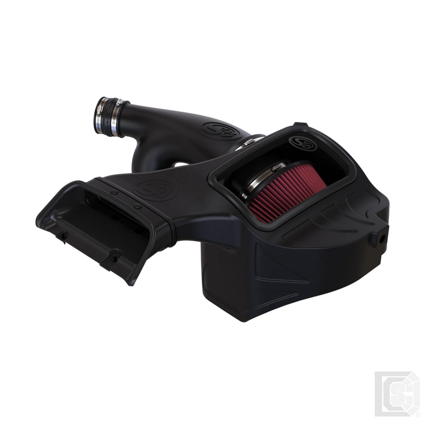 SB - Cold Air Intake For 18-22 Ford F150 Raptor Ecoboost Cotton Cleanable Red - 75-5122