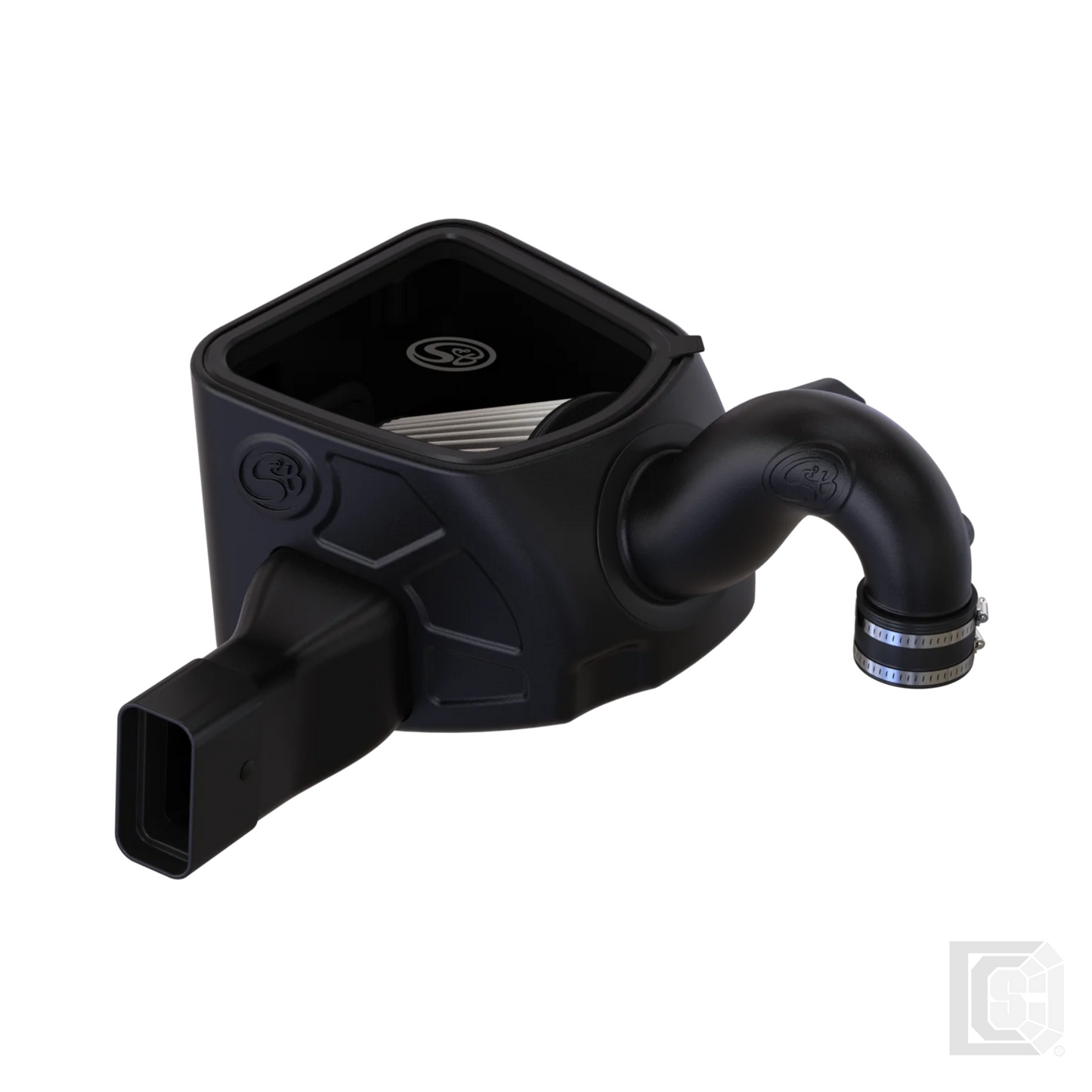SB - Cold Air Intake For 19-22 Dodge Ram 1500 2500 3500 5.7L Hemi Dry Extendable White - 75-5124D