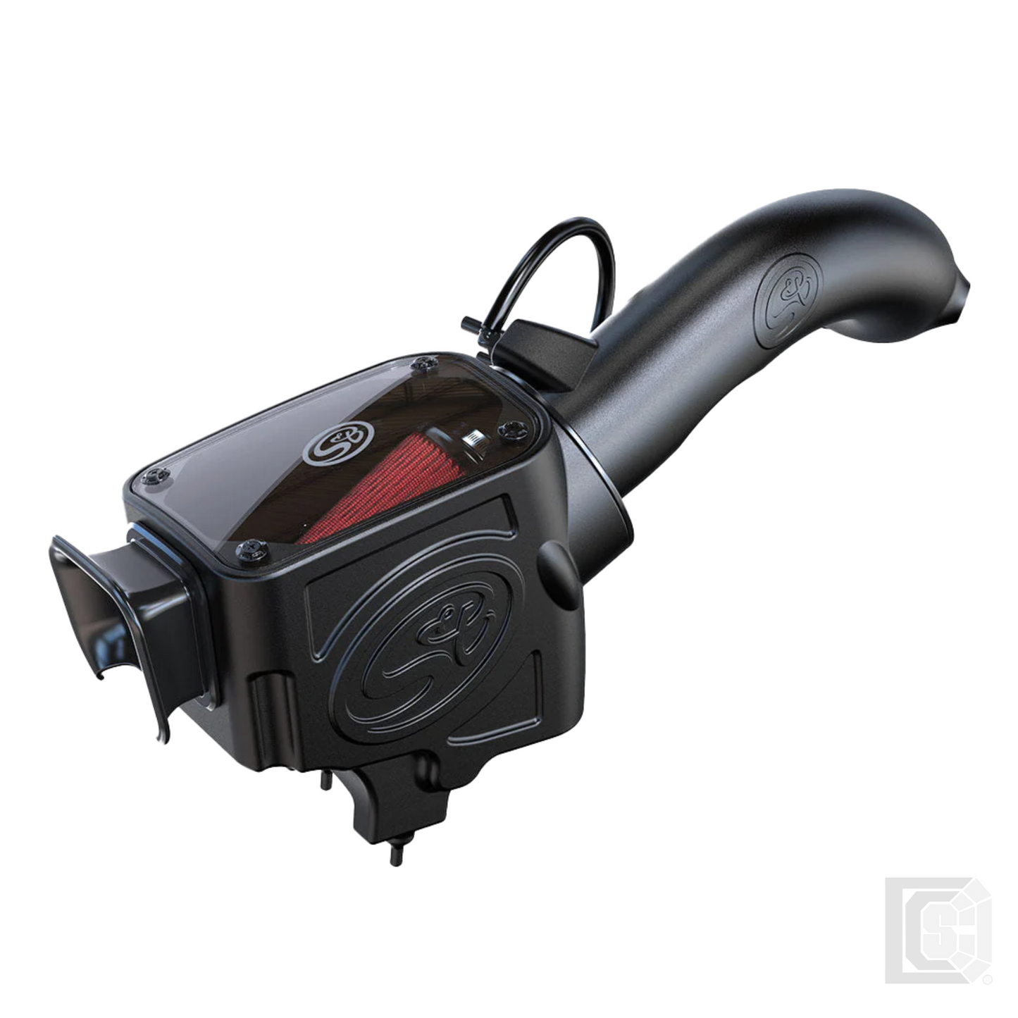 SB - Cold Air Intake For 18-22 Jeep Wranlger JL 2.0L Turbo Oiled Cotton Cleanable Red - 75-5129