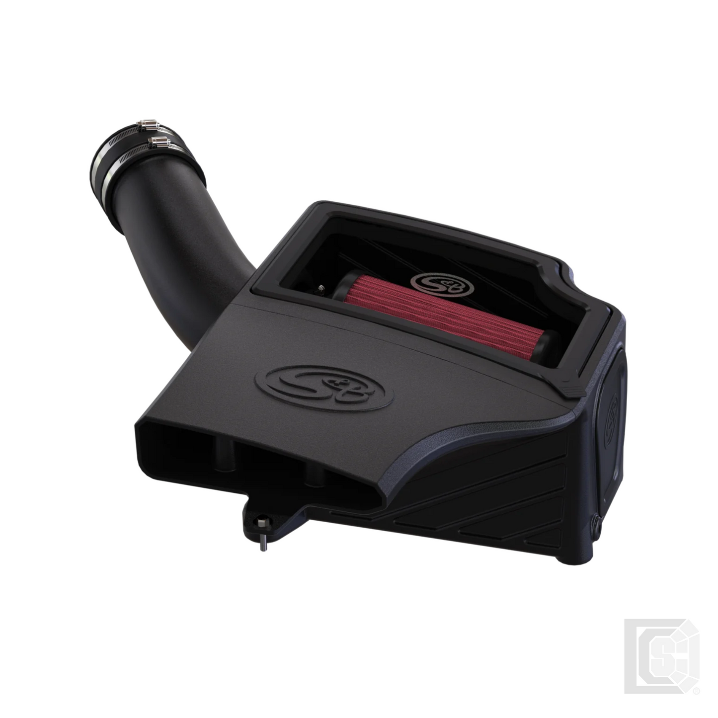 SB - Cold Air Intake For 94-97 Ford F250 F350 V8-7.3L Powerstroke Cotton Cleanable Red - 75-5131-1