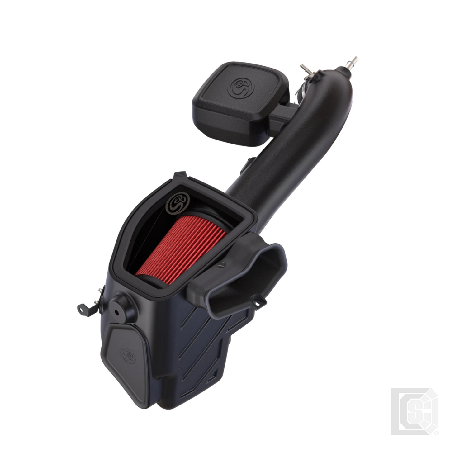 SB - Cold Air Intake For 20-22 Ford F250 F350 7.3L Powerstroke Cotton Cleanable Red - 75-5141