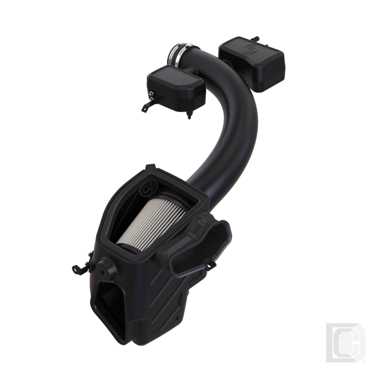 SB - Cold Air Intake For 20-22 Ford F250 F350 6.2L Gas Dry Extendable Filter - 75-5187D