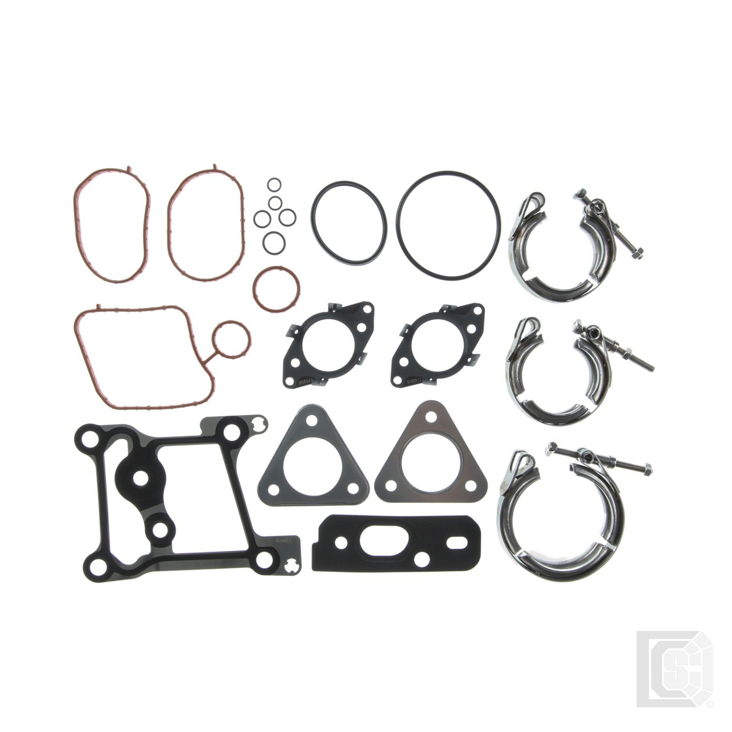 Mahle - 11 – 14 Ford Super Duty Turbocharger Mounting Gasket Set - GS33692