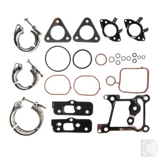 Mahle - Fluoroelastomer Turbocharger Mounting Gasket Set - GS33789