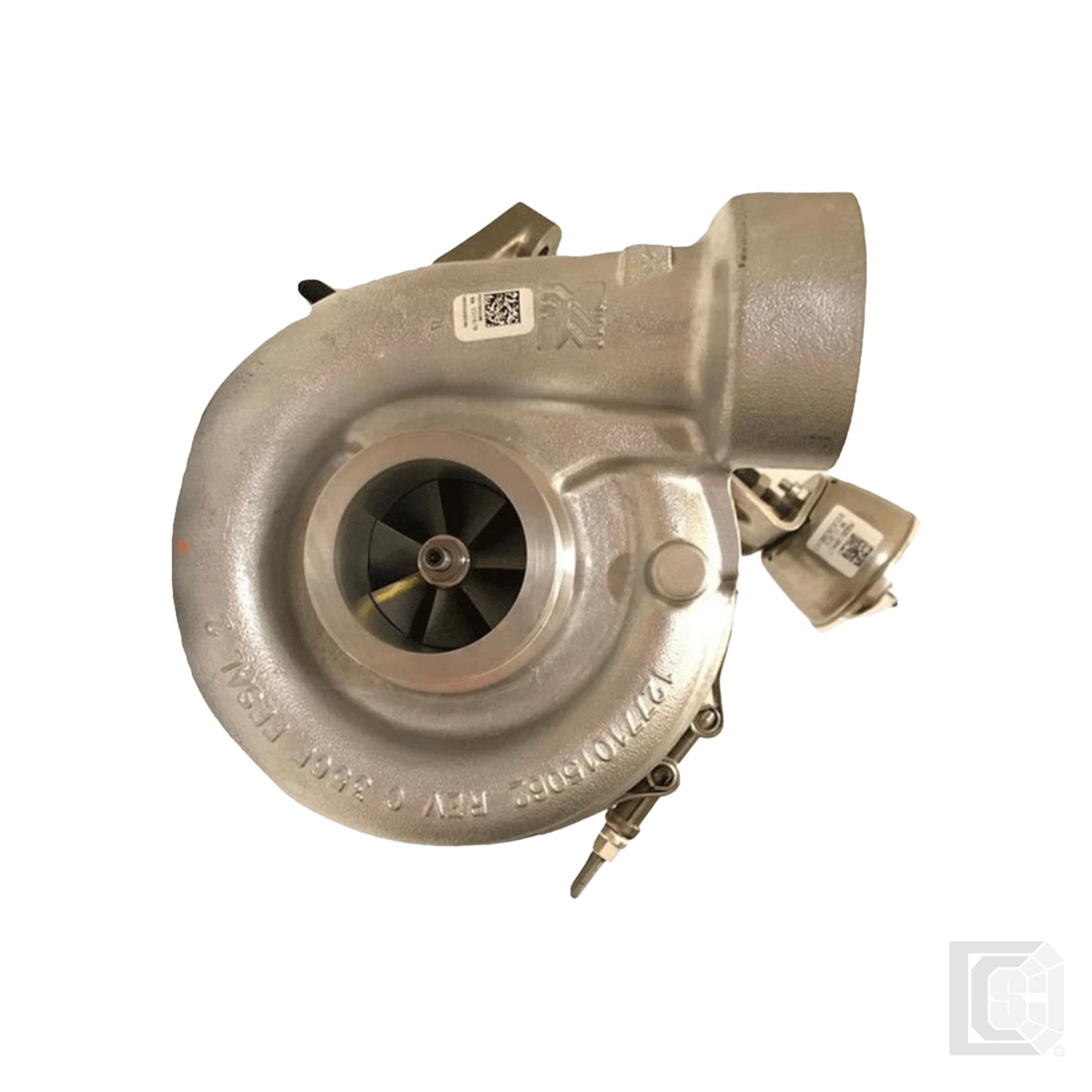 BorgWarner – NEW OEM Turbo w/ Pneumatic Wastegate Actuator for MaxxForce 13 / MAN D2676 13.0L – B2NG – 12709880007