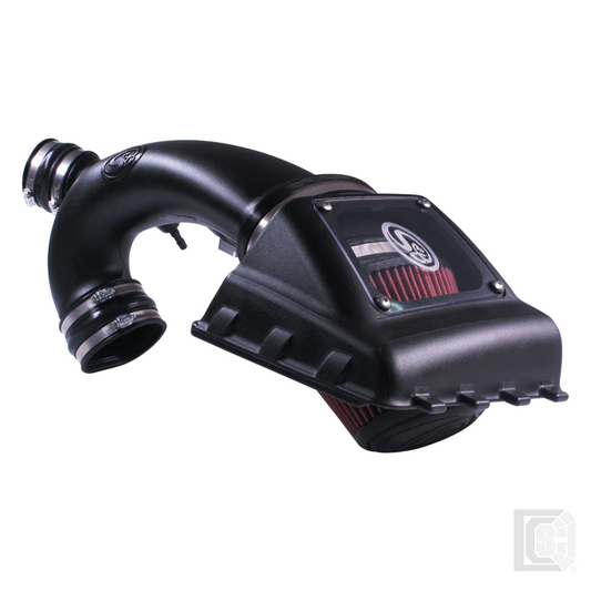 SB - Cold Air Intake For 11-14 Ford F150 V6-3.5L Ecoboost Oiled Cotton Cleanable Red  - 75-5067