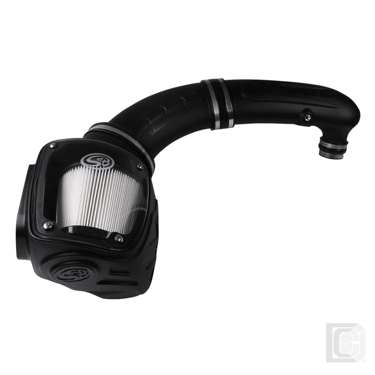 SB - Cold Air Intake For 97-06 Jeep Wrangler TJ L6-4.0L Dry Dry Extendable White  - 75-5079D