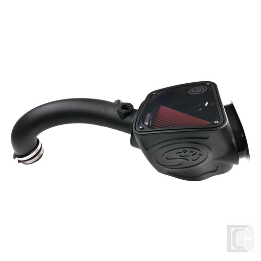 SB - Cold Air Intake For 16-18 Nissan Titan, V8-5.0L Cummins Oiled Cotton Cleanable Red  - 75-5082