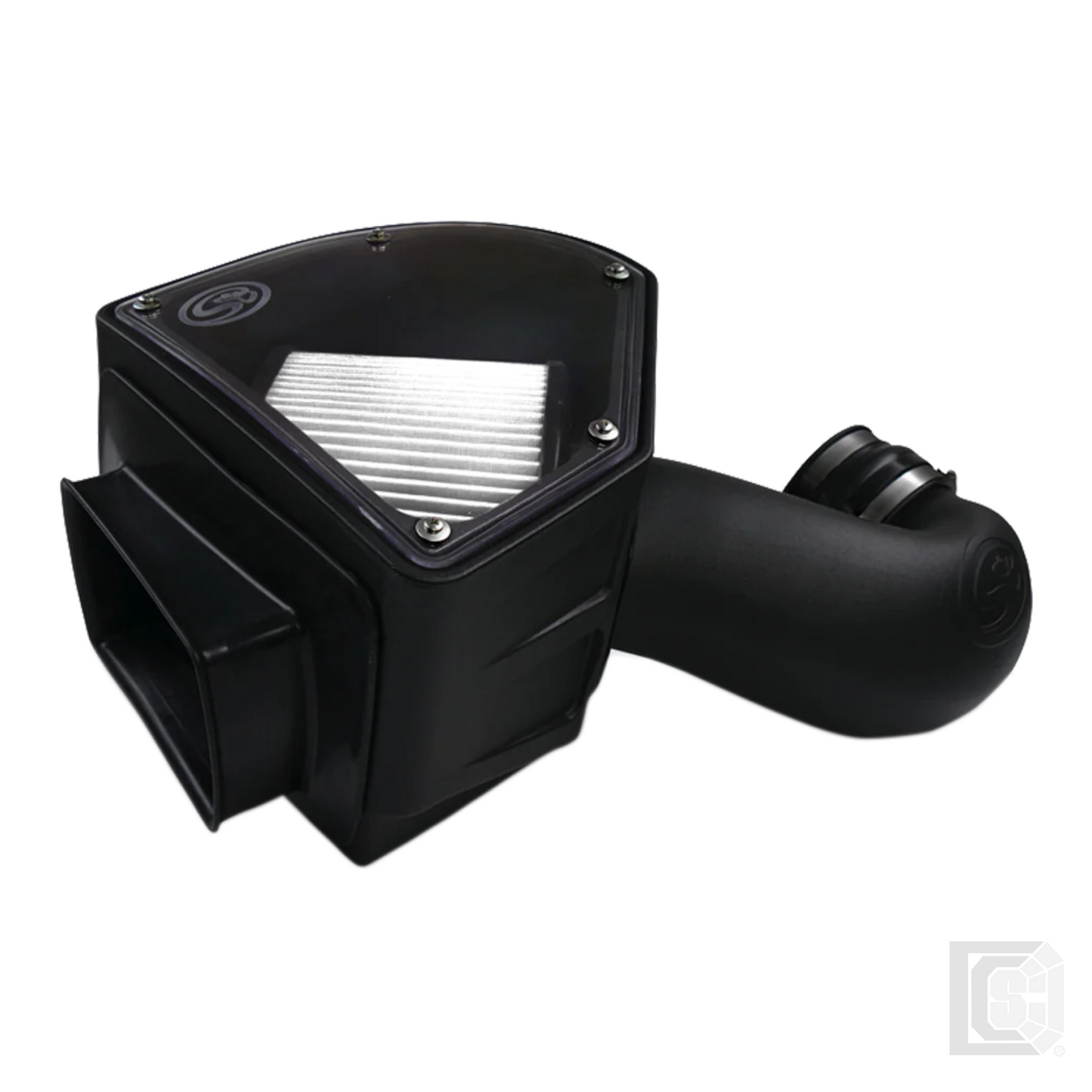 SB - Cold Air Intake For 94-02 Dodge Ram 2500 3500 5.9L Cummins Dry Extendable White  - 75-5090D