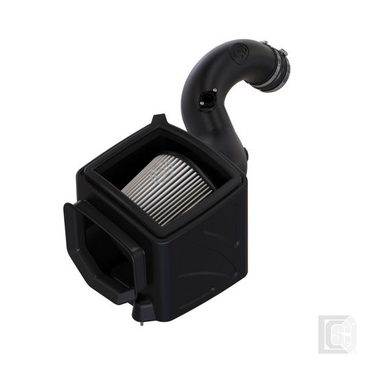 SB - Cold Air Intake For 01-04 Chevrolet Silverado GMC Sierra V8-6.6L LB7 Duramax Dry Extendable White  - 75-5101D