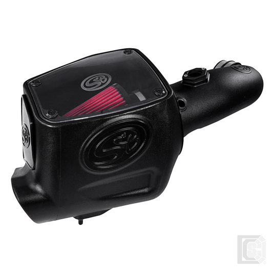 SB - Cold Air Intake For 08-10 Ford F250 F350 V8-6.4L Powerstroke Cotton Cleanable Red  - 75-5105