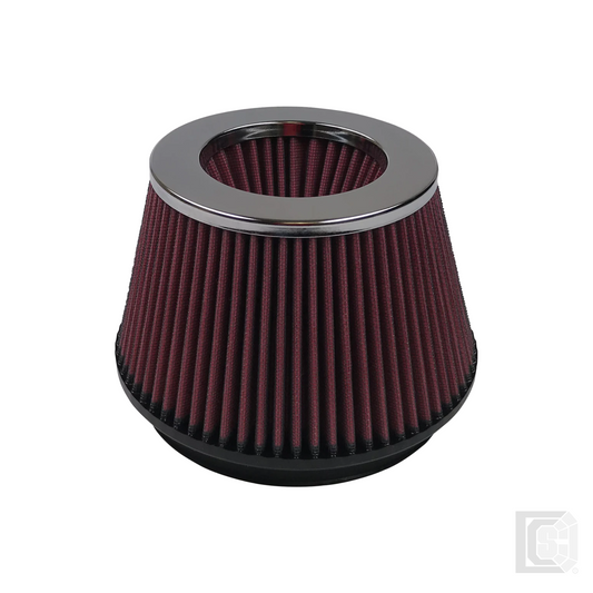 SB - Air Filter For Intake Kits 75-2519-3 Oiled Cotton Cleanable Red   - KF-1003