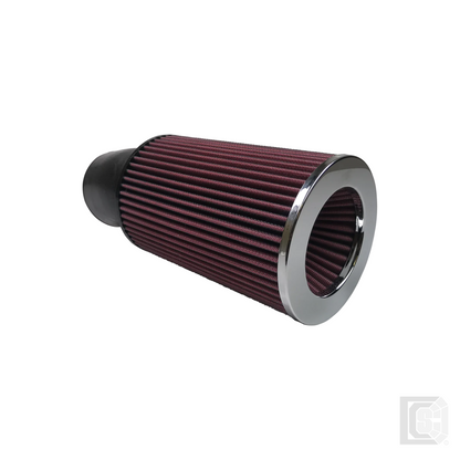 SB - Air Filter For Intake Kits 75-3025-1,75-3017-2 Oiled Cotton Cleanable Red   - KF-1007