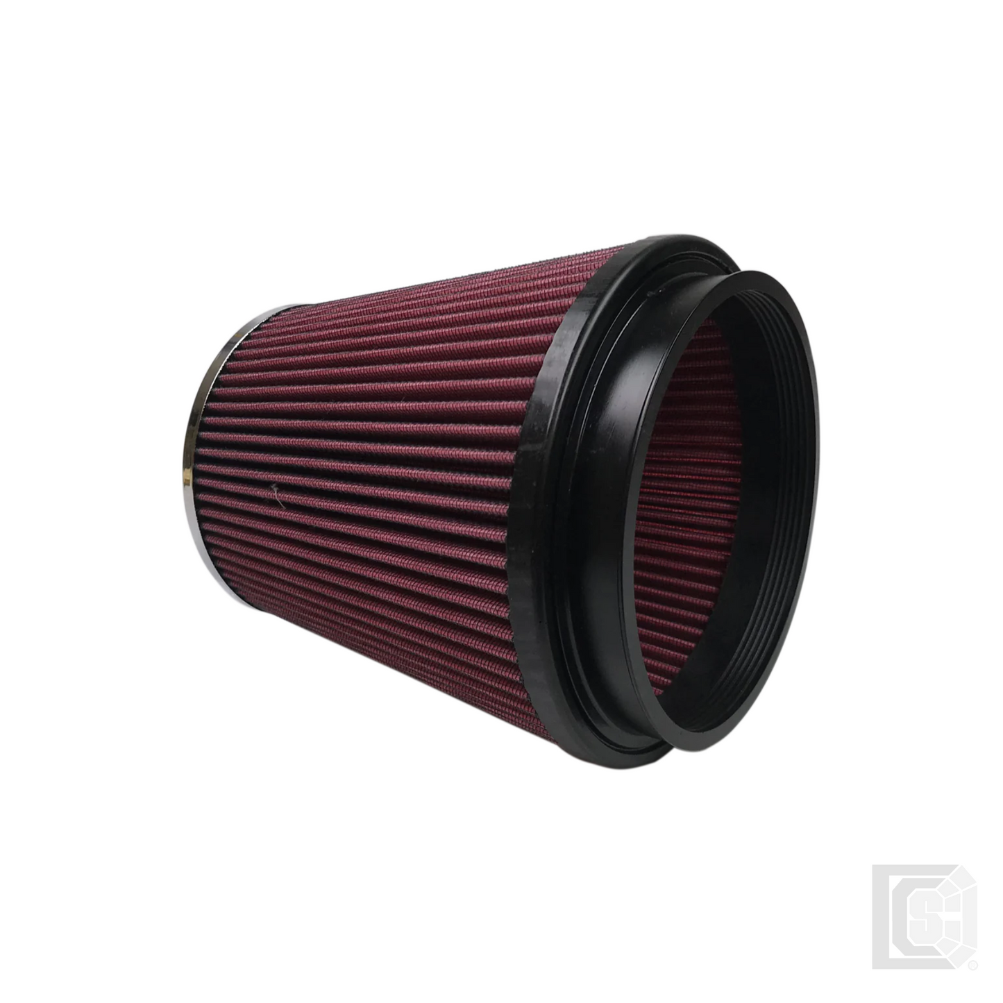 SB - Air Filter For Intake Kits 75-2557 Oiled Cotton Cleanable 6 Inch Red   - KF-1016