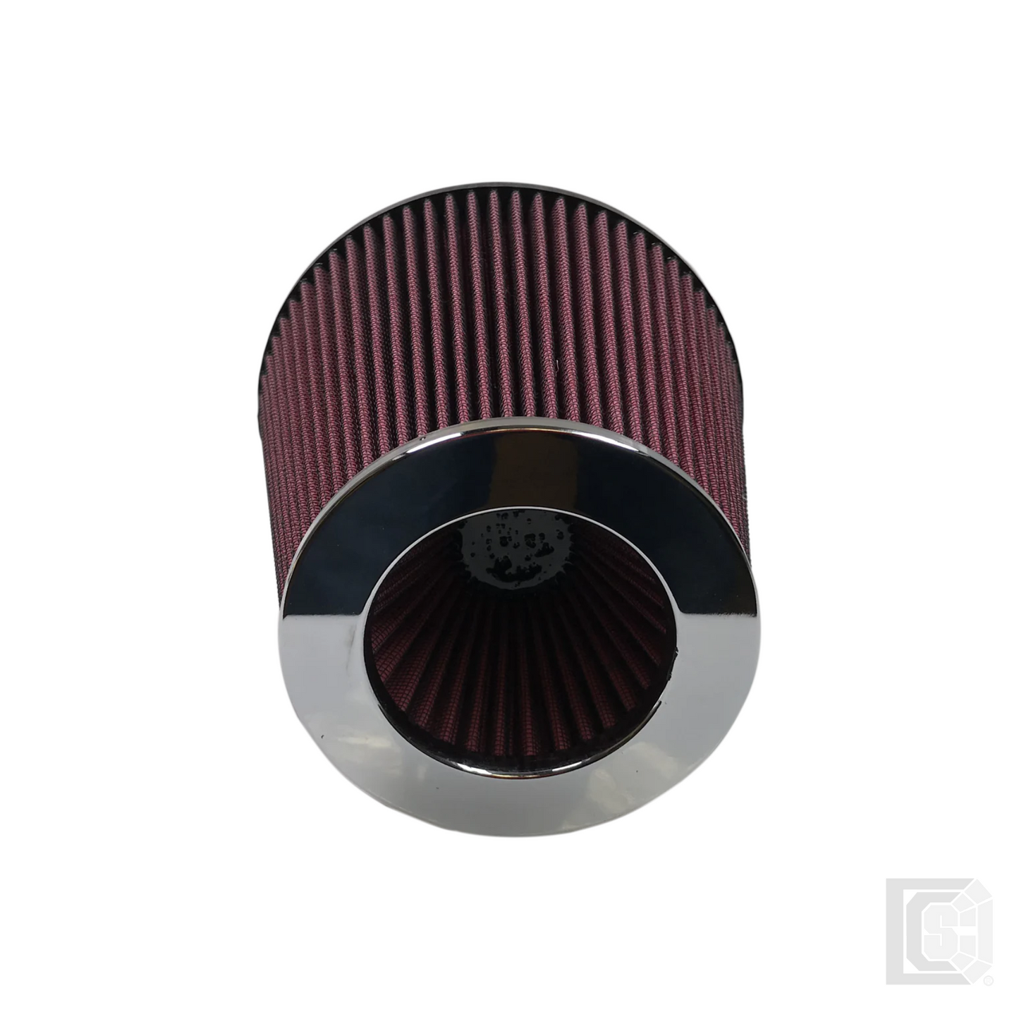 SB - Air Filter For Intake Kits 75-2557 Oiled Cotton Cleanable 6 Inch Red   - KF-1016