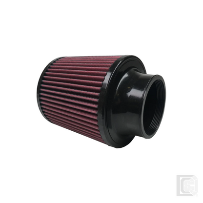 SB - Air Filter For Intake Kits 75-2557 Oiled Cotton Cleanable 7 Inch Red   - KF-1015